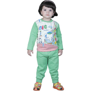 Kid Kupboard Cotton Baby Girls T-Shirt and Pant Set, Multicolor, Full-Sleeves, 3-4 Years KIDS6943 Kid Kupboard Cotton Baby Girls T-Shirt and Pant Set, Multicolor, Full-Sleeves, 3-4 Years KIDS6943