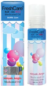 Movitronix Fresh  Roll-on Medicated Oil (Bubble Gum) 10ml -Pack of 1 - Indonesia product