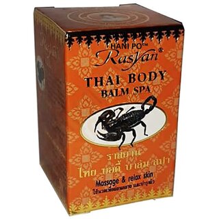                      Movitronix  Isme Rasyan Thai Balm Collection Thailand Product(Thai Massage Balm Orange Color Pack Of 1 50G)                                              