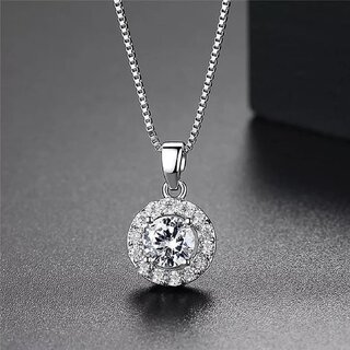 Exquisite Zircon Pendant Framed with Radiant American Diamonds for Women Girl Exquisite Zircon Pendant Framed with Radiant American Diamonds for Women Girl