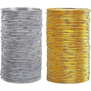 Omsar Jewelry Metal Bangle Set (Pack of 10)