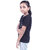 Kid Kupboard Cotton Girls T-Shirt, Dark Black, Half-Sleeves, 7-8 Years KIDS6964