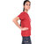 Kid Kupboard Cotton Girls T-Shirt, Red, Half-Sleeves, 10-11 Years KIDS6967