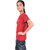 Kid Kupboard Cotton Girls T-Shirt, Red, Half-Sleeves, 10-11 Years KIDS6967