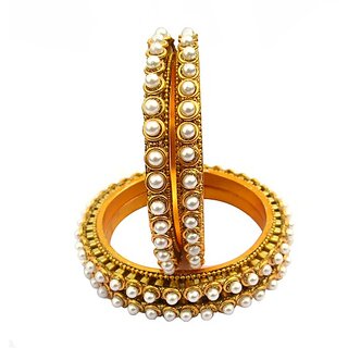                       Omsar Jewelry Alloy Gold-plated Kada (Pack of 4)                                              