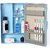 Zoom Happy Bathroom Plastic Mirror Cabinet Storage Chest/Shelves (Blue), Mirrored Finish