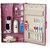 Zoom Happy Bathroom Glossy Finish Plastic Mirror Cabinet Storage Chest/Shelves (Magenta)