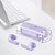 Digimate Earbuds with Charging Case 15 Hours Play Time Bluetooth Version 3 with MIC (DG-EP06 Purple)