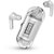 Digimate Earbuds with Charging Case 15 Hours Play Time Bluetooth Version 3 with MIC (DG-EP06) White