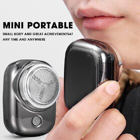 Minha  Mini Electric Shaver Portable Shaver Men, Shaving Machine Pocket Beard Trimmer Electric Razor for Unisex with USB