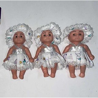 Manav Enterprises Sonu Dolls Set of Three Dolls For Kids (Multi-Colour) Manav Enterprises Sonu Dolls Set of Three Dolls For Kids (Multi-Colour)