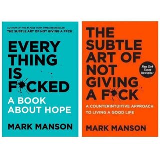 Combo Pack The Subtle Art of Not Giving a F and Everything Is Fcked A Book About Hope by Mark Manson (English, P Combo Pack The Subtle Art of Not Giving a F and Everything Is Fcked A Book About Hope by Mark Manson (English, P