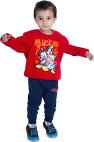 Mickey Graphic Sweatshirt For Kid's, Red