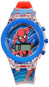 Mashoor Party Maker Digital Multicolour Unisex Kid's Dial Avenger Captain America Spiderman Glowing Light Wrist Watch