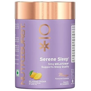 Nutriburst Serene Sleep 5MG Melatonin Gummies for Quality Deep Sleep Fresh Wake Up No Stress and Anxiety Natural Non-Addictive Non Habit Forming Sleep-Aid Mango Flavor (30 Gummy) Nutriburst Serene Sleep 5MG Melatonin Gummies for Quality Deep Sleep Fresh Wake Up No Stress and Anxiety Natural Non-Addictive Non Habit Forming Sleep-Aid Mango Flavor (30 Gummy)