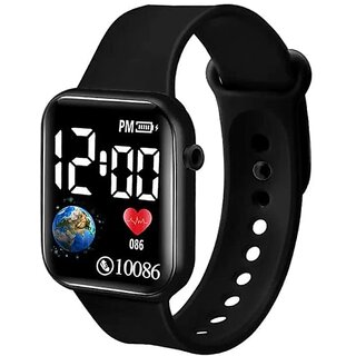                       AMIGOS Digital Dial Waterproof Stylish and Fashionable Wrist Smart Watch LED Band for Kids Rakhi Colorful Cartoon Character Super Hero for Boys and Girls (Black)                                              