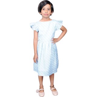                       Girls' Casual Light Blue Dress                                              