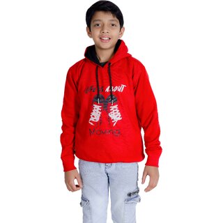                       Red Hoodie For Boy's Kids                                              