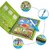 Magic Water Book Animal, Dino and Aqua Theme Unlimited Fun with Drawing Reusable Water Coloring Book Nib Sketch Pens (Set of 4, Multicolor)