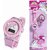 Mashoor Party Maker Hello Kitty Led Glowing Digital Watch For Girls With Music And Light KidsSilicone Dial ColorMulticolorBand Color-Pink