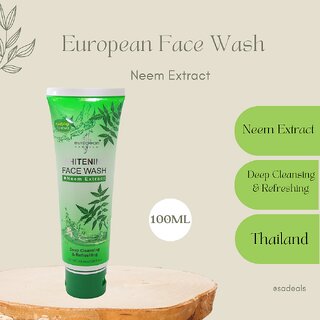 European Formula Whitening Face wash Neem Extract 100ml European Formula Whitening Face wash Neem Extract 100ml