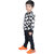 Kid Kupboard Cotton Boys Sweatshirt, Black/White, Full-Sleeves, 6-7 Years KIDS7001