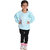 Kid Kupboard Cotton Girls Sweatshirt, Light Blue, Full-Sleeves, 6-7 Years KIDS7035