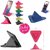 Portable Three Sided Triangle Desktop Stand Mobile Paradise Universal Phone Pyramid Shape Holder Desktop Stand Pack of 5
