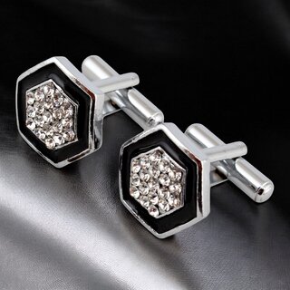 Silver Plated Sleeve Button Formal Cuff Shirt Button Blazer Cufflinks for Men Silver Plated Sleeve Button Formal Cuff Shirt Button Blazer Cufflinks for Men