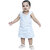 Kid Kupboard Cotton Baby Girls A-Line Frock, Light Blue, Sleeveless, 2-3 Years KIDS7075