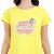 SNAPPYB Women Solid Crew Neck Organic Cotton Yellow T-Shirt