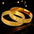 18k One Gram Gold Plated Traditional Designer Pack of 2 Bangle Set For Women