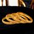 18k One Gram Gold Plated Traditional Designer Pack of 4 Bangle Set For Women