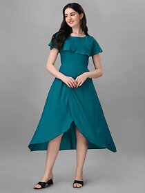 Parnavi Women A-Line Blue Dress