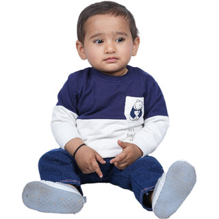                       Kid Kupboard Cotton Baby Boys Sweatshirt, Multicolor, Full-Sleeves, 12-18 Months KIDS7104                                              