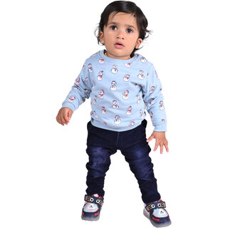                       Kid Kupboard Cotton Baby Boys Sweatshirt, Blue, Full-Sleeves, 2-3 Years KIDS7109                                              