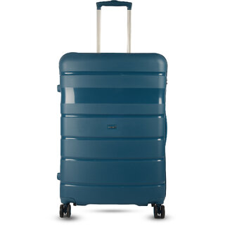 Timus Sunlite 78cm Large Hard-Sided Check-In Luggage Bag with TSA Lock 360 Rotating Wheels(Teal Blue) Timus Sunlite 78cm Large Hard-Sided Check-In Luggage Bag with TSA Lock 360 Rotating Wheels(Teal Blue)
