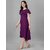 Parnavi Women A-Line Purple Dress