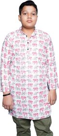 Tusky Trends Elephant Printed Kurta for Boys