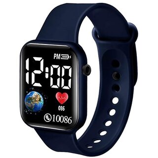                       Children Kids Boys Digital 4-11 Years Led Watch Boys Best Gift Baby Boys Digital Watch for Kids (Black)                                              