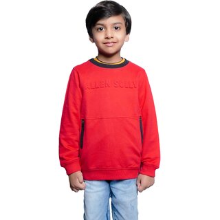                       Little Hero Red Sweatshirt for Boy Kids                                              