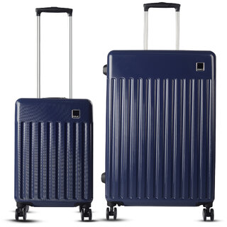                       Timus Neolite Premium Polycarbonate Luggage Set - Small  Large Combo (58cm, 78cm)(Blue)                                              
