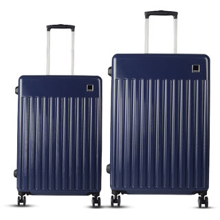                       Timus Neolite  Premium Polycarbonate Luggage Set- Medium  Large Suitcase Combo (68,78cm)(Blue)                                              