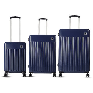Timus Neolite Premium Polycarbonate 58cm, 68cm,78cm Trolley Suitcase Combo Set of -3(Blue) Timus Neolite Premium Polycarbonate 58cm, 68cm,78cm Trolley Suitcase Combo Set of -3(Blue)