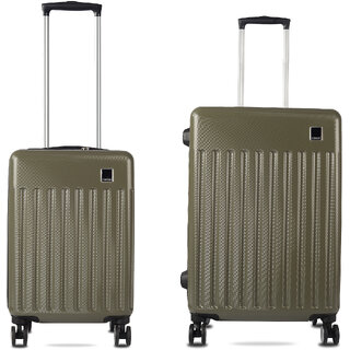 Timus Neolite Premium Polycarbonate Luggage Set - Small Medium Combo (58cm, 68cm)(Green) Timus Neolite Premium Polycarbonate Luggage Set - Small Medium Combo (58cm, 68cm)(Green)