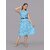 Parnavi Women A-Line Blue Dress