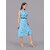 Parnavi Women A-Line Blue Dress
