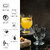 Roxx Small Clear Brandy Snifter Set of 6(240 ml) Crystal Whiskey Cognac Glass, Good for Wedding Bar Party Home Cocktail