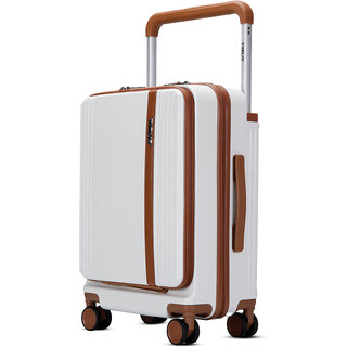 Timus Starlite Premium Wide Handle Polycarbonate Trolley Bag (42L) with USB Port (Ivory) Timus Starlite Premium Wide Handle Polycarbonate Trolley Bag (42L) with USB Port (Ivory)