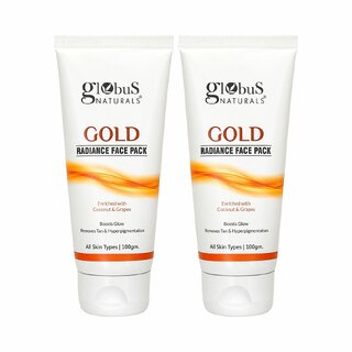 Globus Naturals Gold Radiance Anti Ageing Brightening Face Pack Enriched with Saffron Liquorice Walnut Fights Premature Ageing Boosts Glow Provides Deep Exfoliation All Skin Types 100 gms Set of 2 Globus Naturals Gold Radiance Anti Ageing Brightening Face Pack Enriched with Saffron Liquorice Walnut Fights Premature Ageing Boosts Glow Provides Deep Exfoliation All Skin Types 100 gms Set of 2